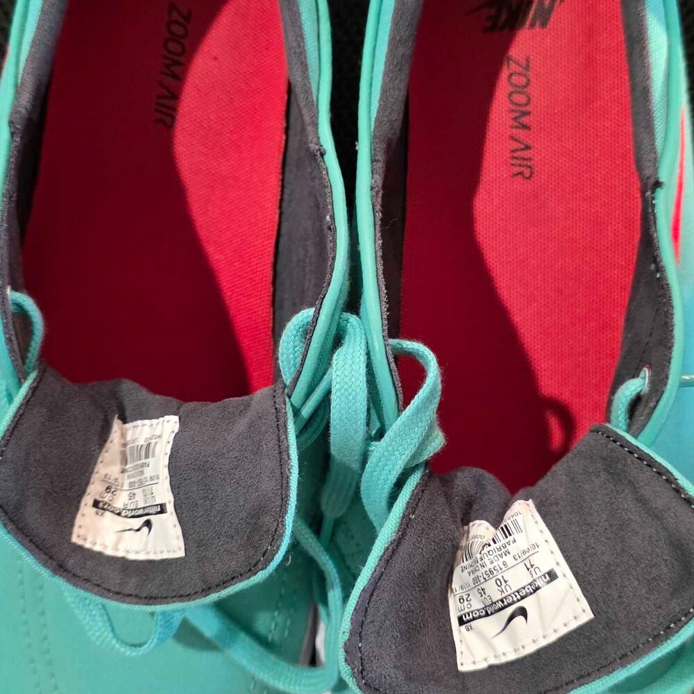 Nike SB Zoom Janoski Skate Shoes - Teal & Orange - Mens 11 - Picture 5 of 6